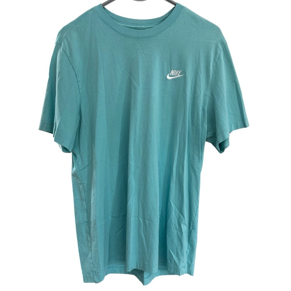 Nike Men's Sportswear Club Novelty Short Sleeve Tee Teal Size Medium M